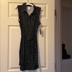 Button up polka dot tunic